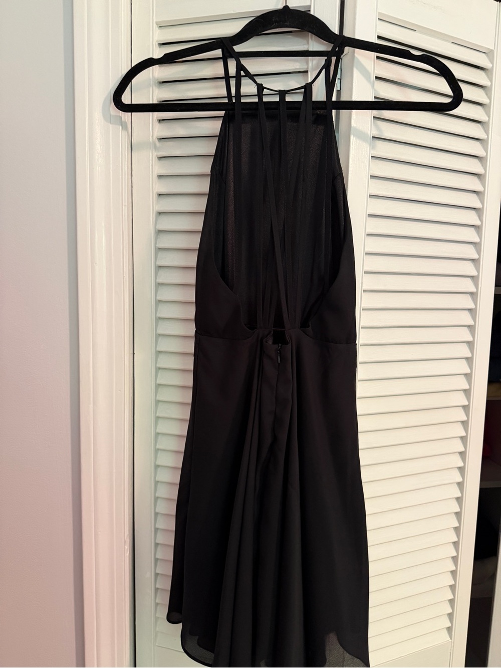 Black Strappy Halter Dress - Brand: